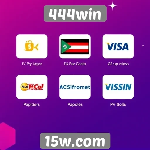 Comparação das opções de pagamento disponíveis no 444win